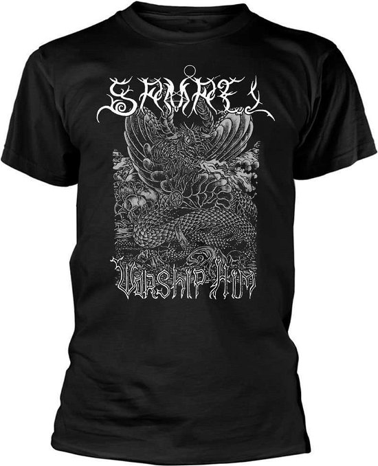 Cover for Samael · T/S Worship Him (T-shirt) [size XXL] (2022)