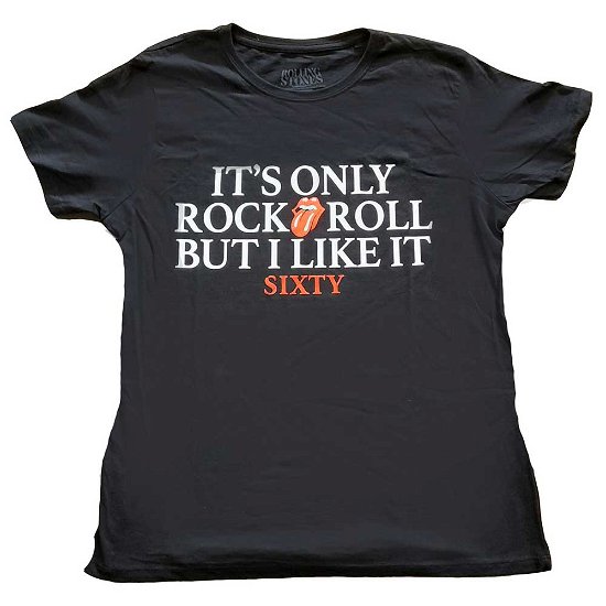 The Rolling Stones Ladies T-Shirt: Sixty It's only R&R but I like it (Foiled) - The Rolling Stones - Merchandise -  - 5056561035208 - 