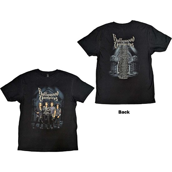 Hollywood Vampires Unisex T-Shirt: Graveyard (Back Print) - Hollywood Vampires - Merchandise -  - 5056737201208 - 