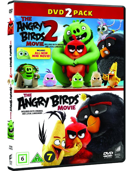 Cover for Angry Birds Movie 1+2 Box (DVD) (2020)