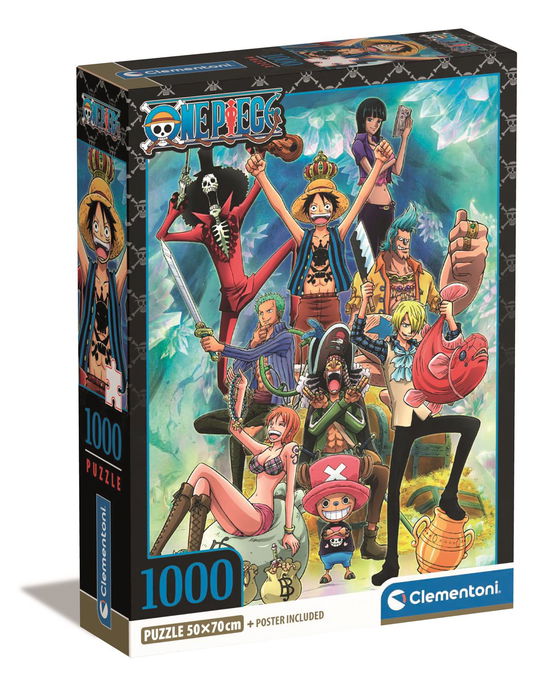 Puslespil One piece 1, 1000 brikker - Anime - Brettspill - Clementoni - 8005125399208 - 15. oktober 2023