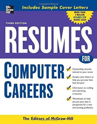 Cover for McGraw Hill · Resumes for Computer Careers (Pocketbok) (2008)