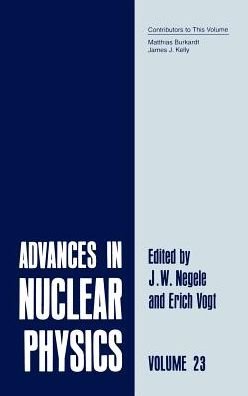 Cover for E Vogt · Advances in Nuclear Physics: Volume 23 - Advances in Nuclear Physics (Hardcover Book) [1996 edition] (1996)