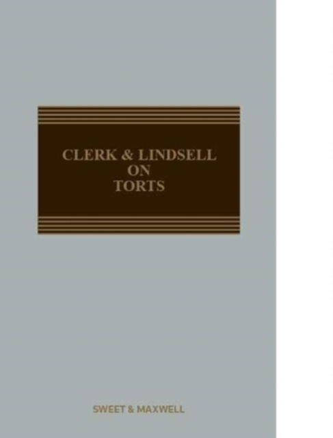 Cover for Clerk &amp; Lindsell on Torts (Hardcover Book) (2020)