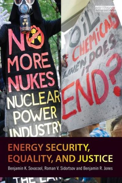 Cover for Benjamin K. Sovacool · Energy Security, Equality and Justice (Paperback Book) (2013)