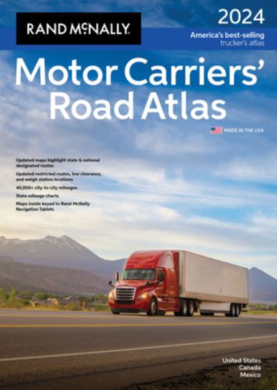 Rand Mcnally 2024 Motor Carriers' Road Atlas - Rand McNally - Kirjat - Rand McNally Canada - 9780528027208 - maanantai 3. heinäkuuta 2023