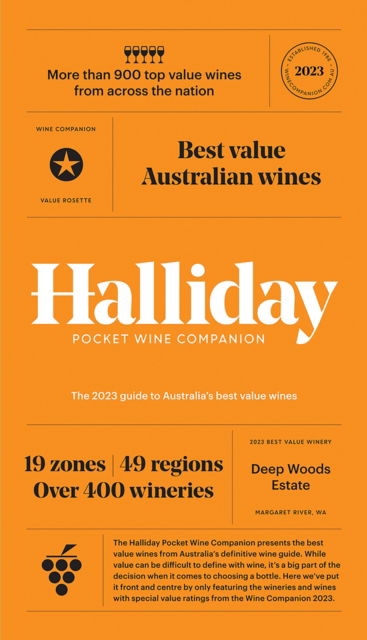 Cover for James Halliday · Halliday Pocket Wine Companion 2023: The 2023 Guide to Australia's Best Value Wines (Hardcover Book) (2022)