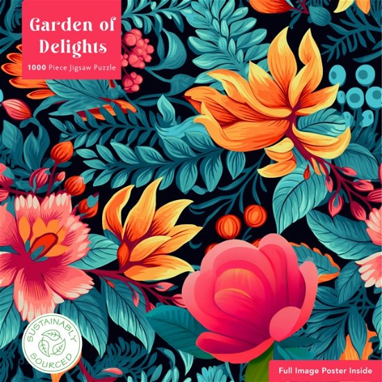 Adult Sustainable Jigsaw Puzzle Garden of Delights: 1000-pieces. Ethical, Sustainable, Earth-friendly - 1000-piece Sustainable Jigsaws -  - Gesellschaftsspiele - Flame Tree Publishing - 9781804179208 - 10. September 2024