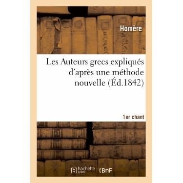 Cover for Homere · Les Auteurs Grecs Expliques D'apres Une Methode Nouvelle Par Deux Traductions Francaises, Ier Chant. (Paperback Book) (2022)