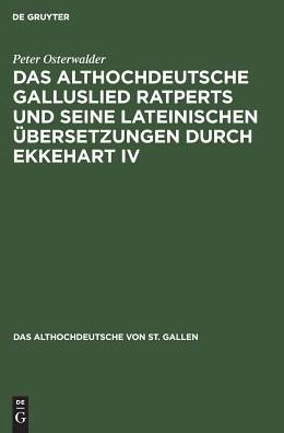 Cover for Osterwalder · Das althochdeutsche Gallusl (Book) (1981)