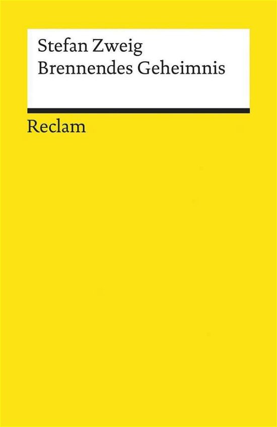 Cover for Zweig · Brennendes Geheimnis (Buch)