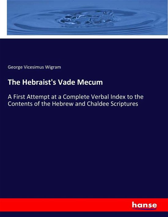 Cover for Wigram · The Hebraist's Vade Mecum (Book) (2018)