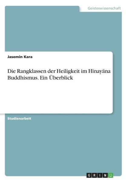 Die Rangklassen der Heiligkeit im - Kara - Books -  - 9783346174208 - 