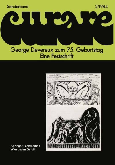 Cover for Ekkehard Schroder · George Devereux Zum 75. Geburtstag Eine Festschrift (Paperback Bog) [1984 edition] (1984)