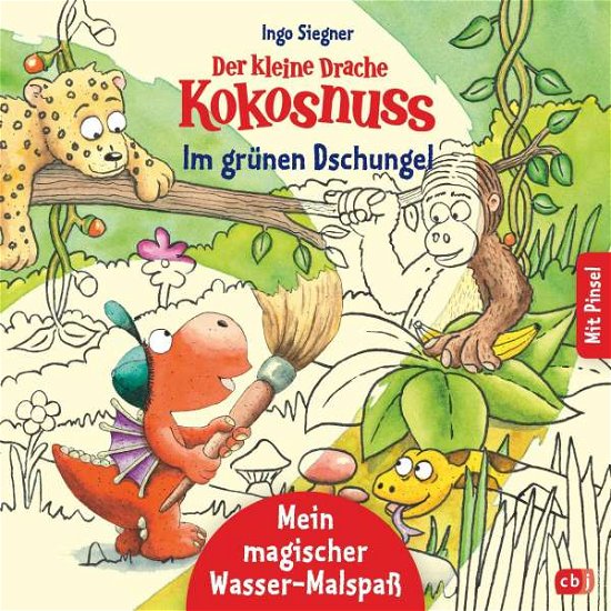 Cover for Ingo Siegner · Der kleine Drache Kokosnuss - Mein magischer Wasser-Malspaß - Im grünen Dschungel (Paperback Bog) (2021)