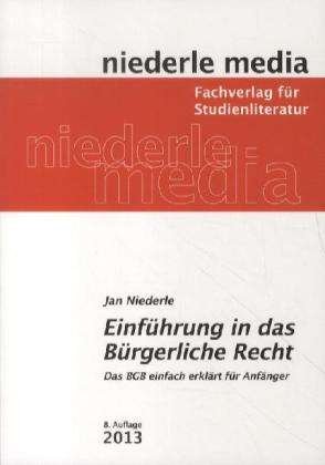 Cover for Niederle · Einführung in das Bürgerliche (Book)