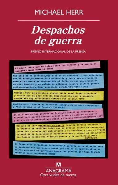 Cover for Michael Herr · Despachos De Guerra (Paperback Book) [Spanish edition] (2014)
