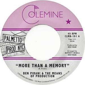 Cover for Ben Pirani · More Than A Memory (7&quot;) (2021)