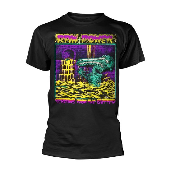 Cover for Raw Power · Screams from the Gutter (CLOTHES) [size XXL] [Black edition] (2021)