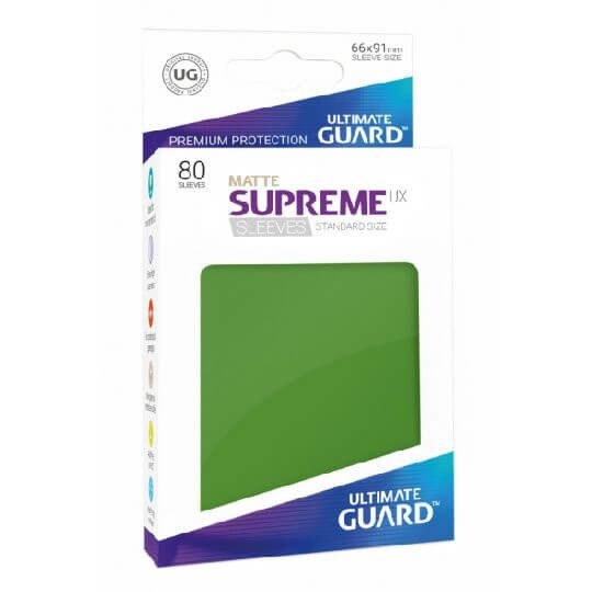 Cover for 1 · Supreme Sleeves Standard matt (80) - grün (MERCH)
