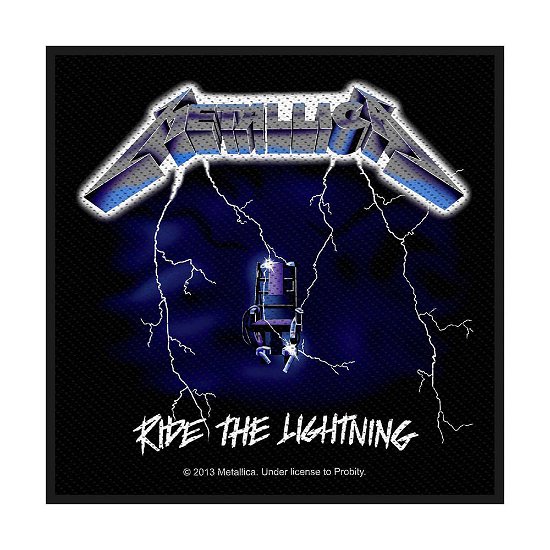 Metallica Standard Woven Patch: Ride the Lightning - Metallica - Fanituote - PHD - 5055339746209 - maanantai 19. elokuuta 2019