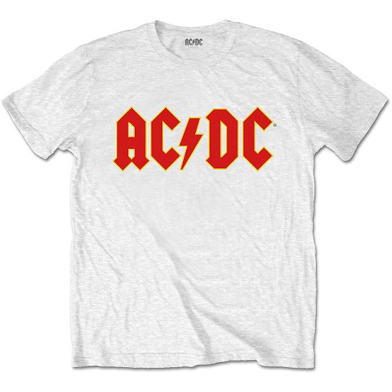 Cover for AC/DC · AC/DC Kids T-Shirt: Logo (Retail Pack) (1-2 Years) (T-shirt) [size 1-2yrs] [White - Kids edition]