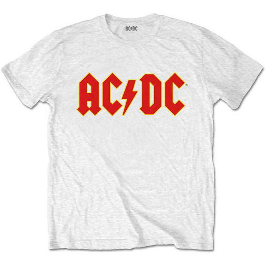 Cover for AC/DC · AC/DC Kids Retail Pack T-Shirt: Logo (White) (1-2 Years) (T-shirt) [size 1-2yrs] [White - Kids edition] (2019)