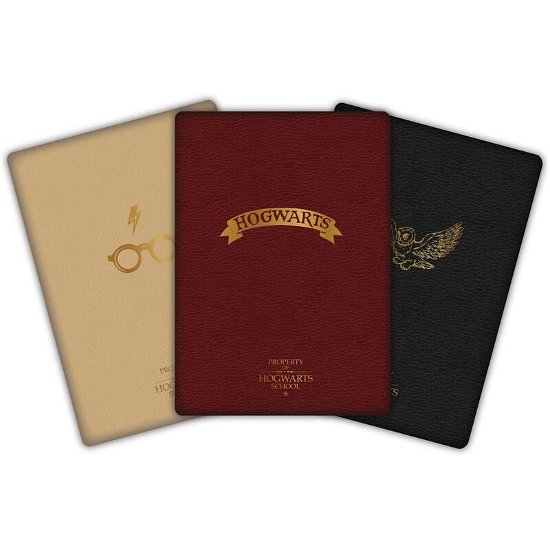 Harry Potter notesbog A6 3-pak m/bogpapir - Harry Potter - Merchandise - HARRY POTTER - 5060718141209 - 30. maj 2023