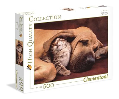 Cover for Clementoni · Hond En Kat HQC (500 Stukjes) (Brinquedos) (2021)
