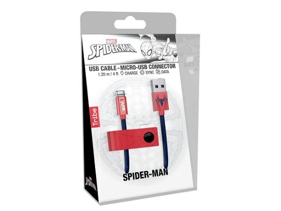 Cable Micro Line 120cm MV Spiderman - Marvel - Fanituote - TRIBE - 8054392653209 - 