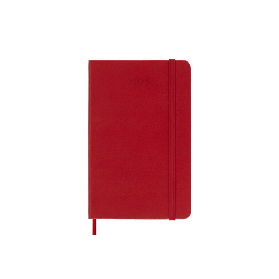 Cover for Moleskine · Moleskine 2025 12-Month Daily Pocket Hardcover Notebook: Scarlet Red (Paperback Book) (2024)