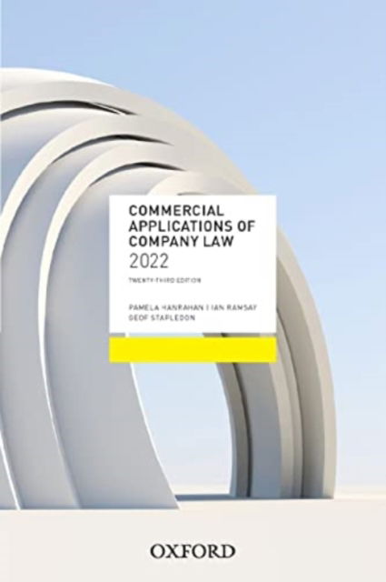 Cover for Hanrahan, Pamela (Professor, Professor, University of New South Wales, Australia) · Commercial Applications of Company Law 2022 (Paperback Book) [23 Revised edition] (2023)