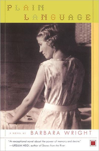 Cover for Barbara Wright · Plain Language: a Novel (Paperback Book) (2003)