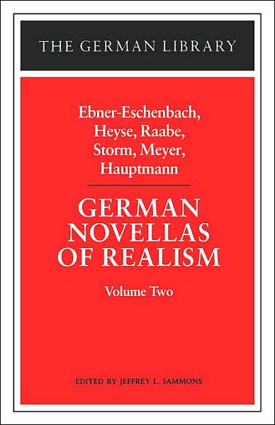 Cover for Ebner-eschenbach · German Novellas of Realism - German Library S. (Paperback Book) [New edition] (1989)