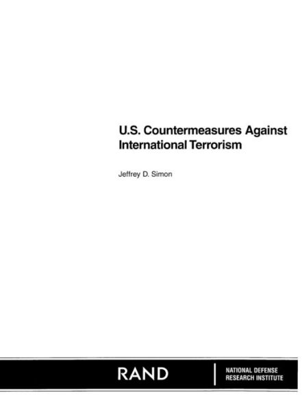 Cover for Jeffrey D Simon · U.S. Countermeasures against International Terrorism (Paperback Book) (1995)