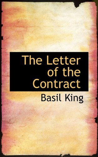 Cover for Basil King · The Letter of the Contract (Paperback Book) (2009)
