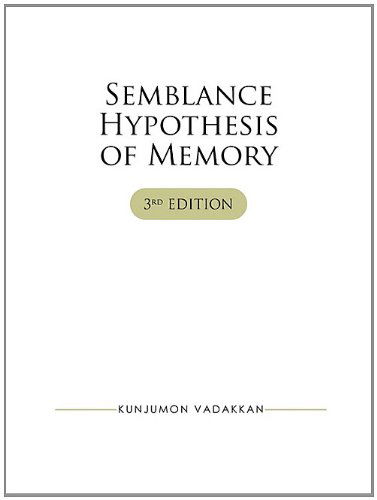 Cover for Kunjumon Vadakkan · Semblance Hypothesis of Memory (Taschenbuch) (2010)