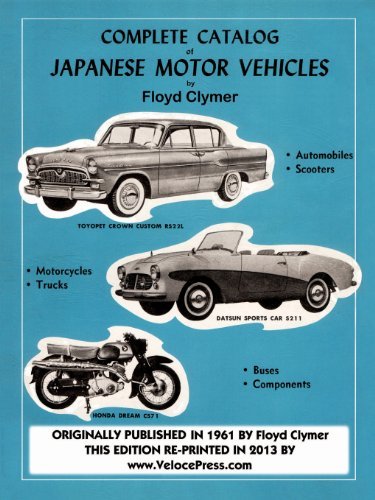 Cover for Floyd Clymer · Complete Catalog of Japanese Motor Vehicles (Paperback Book) (2013)