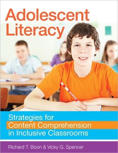 Cover for Richard T Boon · Adolescent Literacy: Strategies for Content Comprehension in Inclusive Classroom (Taschenbuch) (2013)