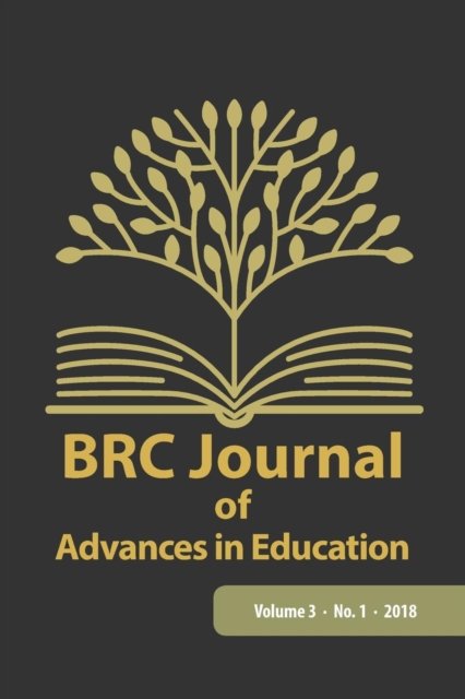 Brc Journal of Advances in Education, Volume 3 Number 1 - Paul Richardson - Livres - Cambria Press - 9781621964209 - 10 avril 2018
