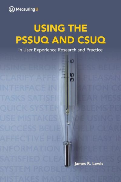 Cover for James R Lewis · Using the Pssuq and Csuq (Paperback Book) (2019)