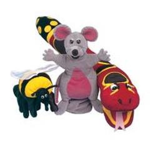 Jolly Phonics Puppets: Set of all 3 - Sue Lloyd - Gadżety - Jolly Learning Ltd - 9781870946209 - 1 grudnia 2000