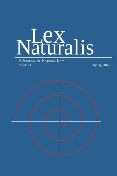 Cover for Walter Raubicheck · Lex Naturalis V1 (Paperback Book) (2015)