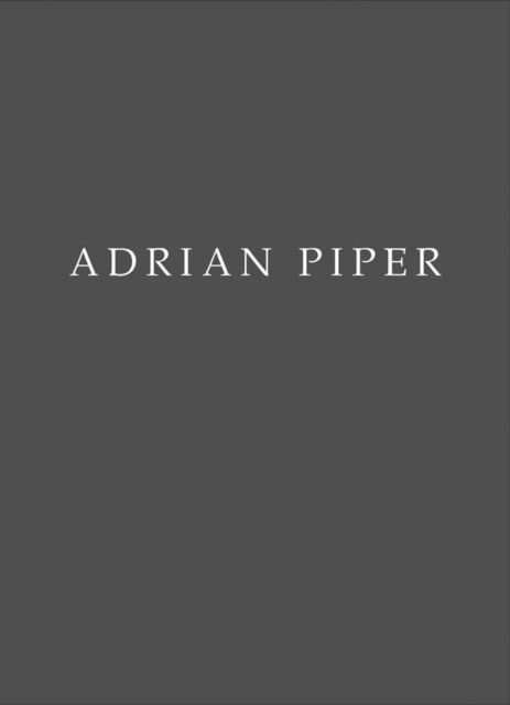 Cover for Adrian Piper (Paperback Book) (2018)