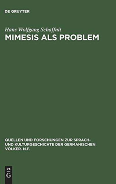 Cover for Hans Wolfgang Schaffnit · Mimesis als Problem (Hardcover Book) (1971)