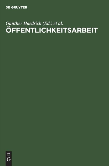 Cover for O?ffentlichkeitsarbeit (Bok) (1982)