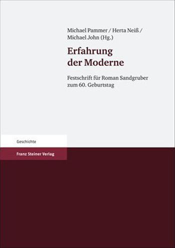 Cover for Michael John · Erfahrung Der Moderne (Hardcover Book) (2007)