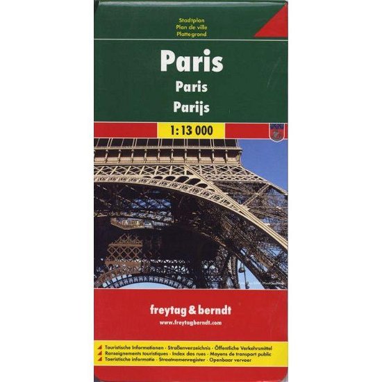 Cover for Freytag &amp; Berndt · Freytag &amp; Berndt City Map: Paris (Hardcover bog) (2015)