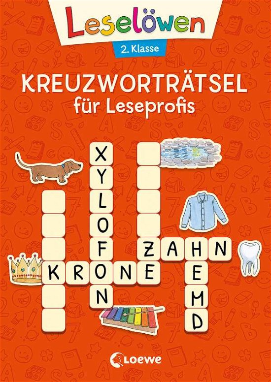 Cover for Katrin Merle · Leselöwen Kreuzworträtsel für Leseprofis - 2. Klasse (Rotorange) (Paperback Book) (2021)