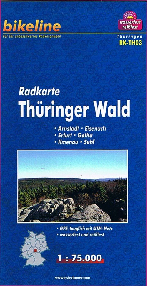 Radkarte Thüringer Wald - Esterbauer - Books - Esterbauer Verlag - 9783850003209 - August 15, 2012